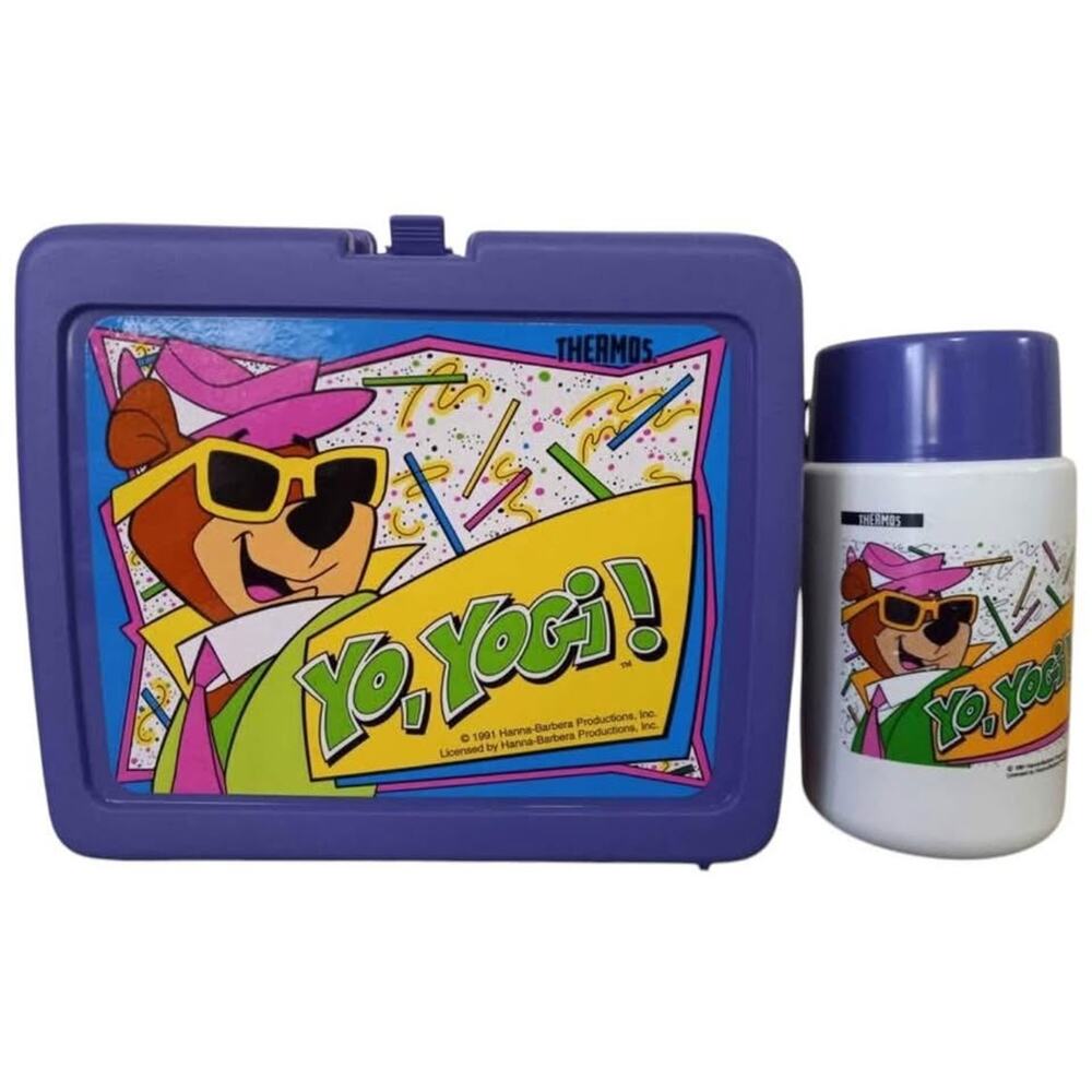 1991 Yo Yogi! Lunchbox & Thermos-Extremely Rare-Near Mint!!